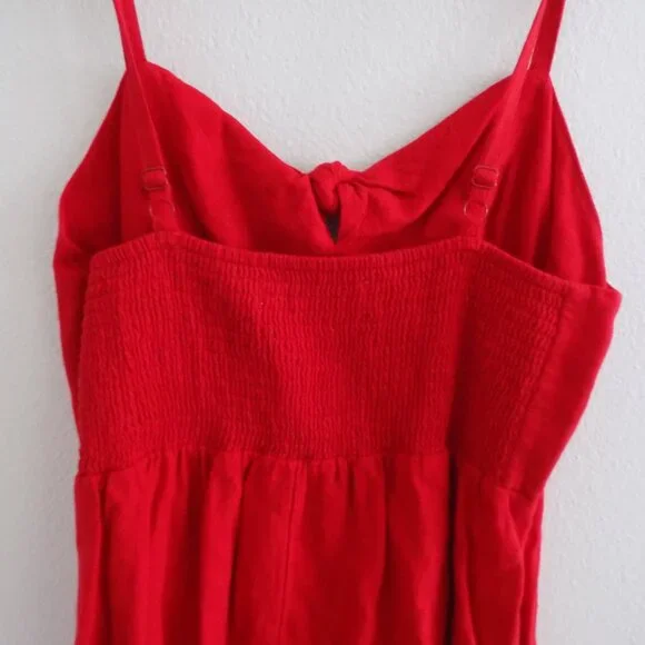 Old Navy Red Knot Front Fit and Flare Dress NWT - Picture 5 of 5